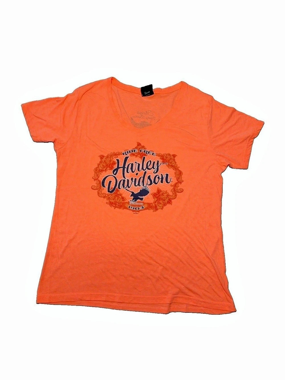 Harley-Davidson Ride Free 1903 Sturgis Orange Graphic Short Sleeve Tee